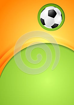 Abstract waves football sport background