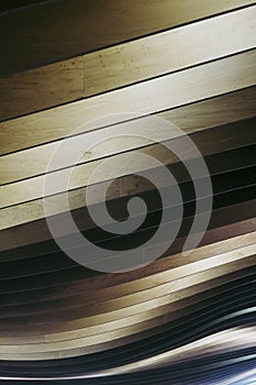 Abstract waves lines wood texture background