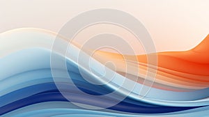 Abstract Waves: Minimalistic Clean Background AI Generated