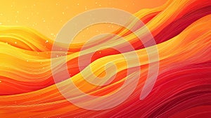 Abstract flowing wave lines creating vibrant gradient background