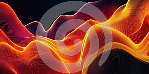 Abstract waves of vibrant colors creating a dynamic visual flow