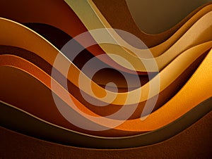 Abstract waves in warm earthy tones creating a dynamic visual pattern