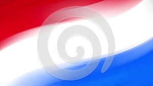 Abstract waving flag of the Netherlands: seamless loop animation
