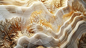 Abstract Wavy Agate Stone Cross Section Mineral Slice Texture Background Pattern