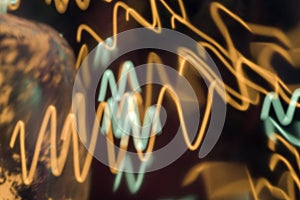 Abstract wavy background, colorful pattern, 3d rendering