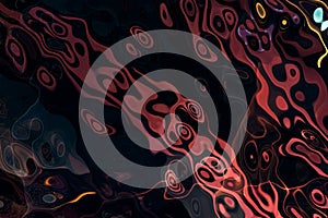 Abstract wavy background, colorful pattern, 3d rendering