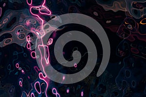 Abstract wavy background, colorful pattern, 3d rendering