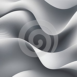 Abstract Wavy Background With Gray Lines And Waves