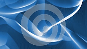 Abstract wavy blue background 3D illustration