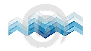 Abstract Wavy Blue Lines Pattern, Fluid and Dynamic Background, vector design Generative AI