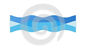 Abstract Wavy Blue Pattern, Fluid Motion, Dynamic Design, Water Element, vector design Generative AI