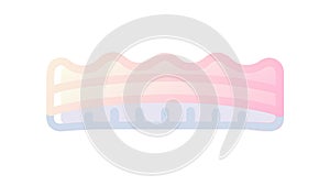 Abstract Wavy Border Gradient Colorful Design Element vector design Generative AI