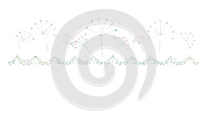 Abstract Wavy Dot Line Pattern Digital Texture Vector, vector design Generative AI