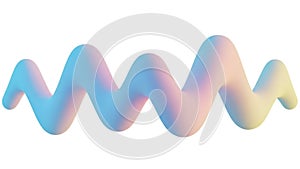 Abstract Wavy Gradient Shape