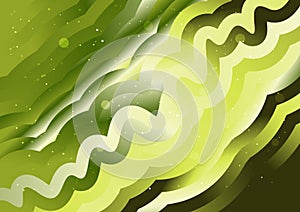 Abstract Wavy Green Gradient Background Vector Eps