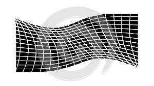 Abstract Wavy Grid Lines Pattern Background Vector, vector design Generative AI