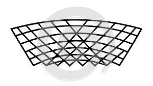 Abstract Wavy Grid Mesh Pattern Vector, vector design Generative AI