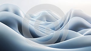 Abstract Wavy Landscape in Cool Tones