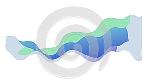 Abstract Wavy Layers: Dynamic Smooth Gradient Shape Vector, vector design Generative AI