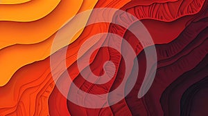 Abstract wavy layers in warm colors create a dynamic visual texture