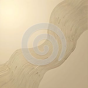 Abstract Wavy Line Art Background