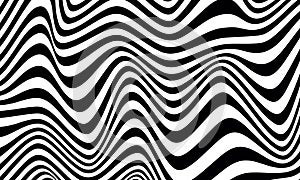 Abstract wavy line art background