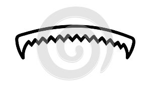 Abstract Wavy Line Border, Modern Decorative Element - vector design Generative AI