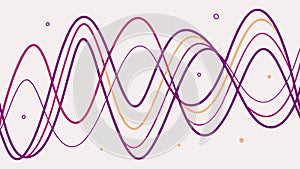 Abstract Wavy Line Pattern, Colorful Flow, vector design Generative AI