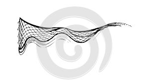 Abstract Wavy Line Pattern, Dynamic Flowing Design Element, vector design Generative AI