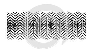 Abstract Wavy Line Pattern Vector Design Element, vector design Generative AI
