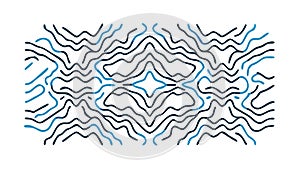 Abstract Wavy Line Pattern Vector, Modern Dynamic Background Texture, vector design Generative AI