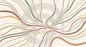 Abstract Wavy Lines Background