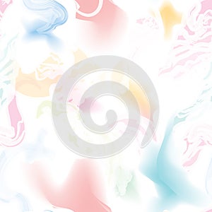 Abstract wavy lines. Beautiful seamless watercolored texture. Endless pattern in bright spring style. Flowing waves abstraction. photo