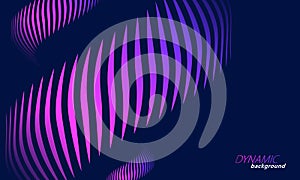 Abstract wavy lines colorful background. Vector illustration.
