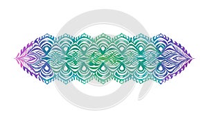 Abstract Wavy Lines Colorful Gradient Vector Element, vector design Generative AI