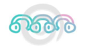 Abstract Wavy Lines Design Element, Dynamic Flow Pattern, vector design Generative AI
