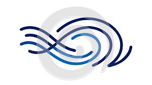 Abstract Wavy Lines Design for Fluidity Dynamic Motion, vector design Generative AI