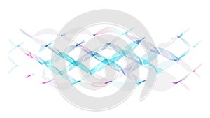 Abstract Wavy Lines Digital Pattern Vector Design Generative AI