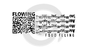 Abstract Wavy Lines Flowing Data Pattern, vector design Generative AI