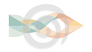 Abstract Wavy Lines Fluid Gradient Element Vector, vector design Generative AI