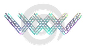 Abstract Wavy Lines Geometric Texture Background, vector design Generative AI