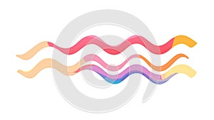 Abstract Wavy Lines Gradient Pattern Seamless Vector, vector design Generative AI