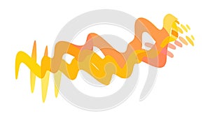 Abstract Wavy Lines Gradient Vector, Dynamic Movement Pattern, vector design Generative AI