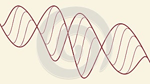 Abstract Wavy Lines Pattern Background, vector design Generative AI