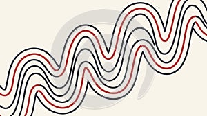 Abstract Wavy Lines Pattern Design Element, vector design Generative AI