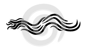 Abstract Wavy Lines Pattern Design Element, vector design Generative AI