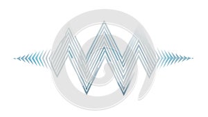 Abstract Wavy Lines Pattern Dynamic Flow Design Element, vector design Generative AI