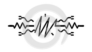 Abstract Wavy Lines Pattern Dynamic Flow Graphic Element vector design Generative AI