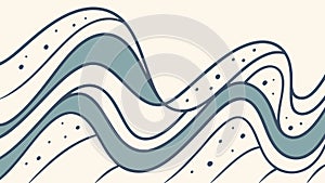 Abstract Wavy Lines Pattern, Dynamic Flow and Movement Background Design, vector design Generative AI