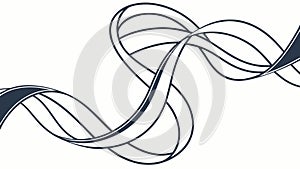 Abstract Wavy Lines Pattern, Dynamic Flowing Design, vector design Generative AI